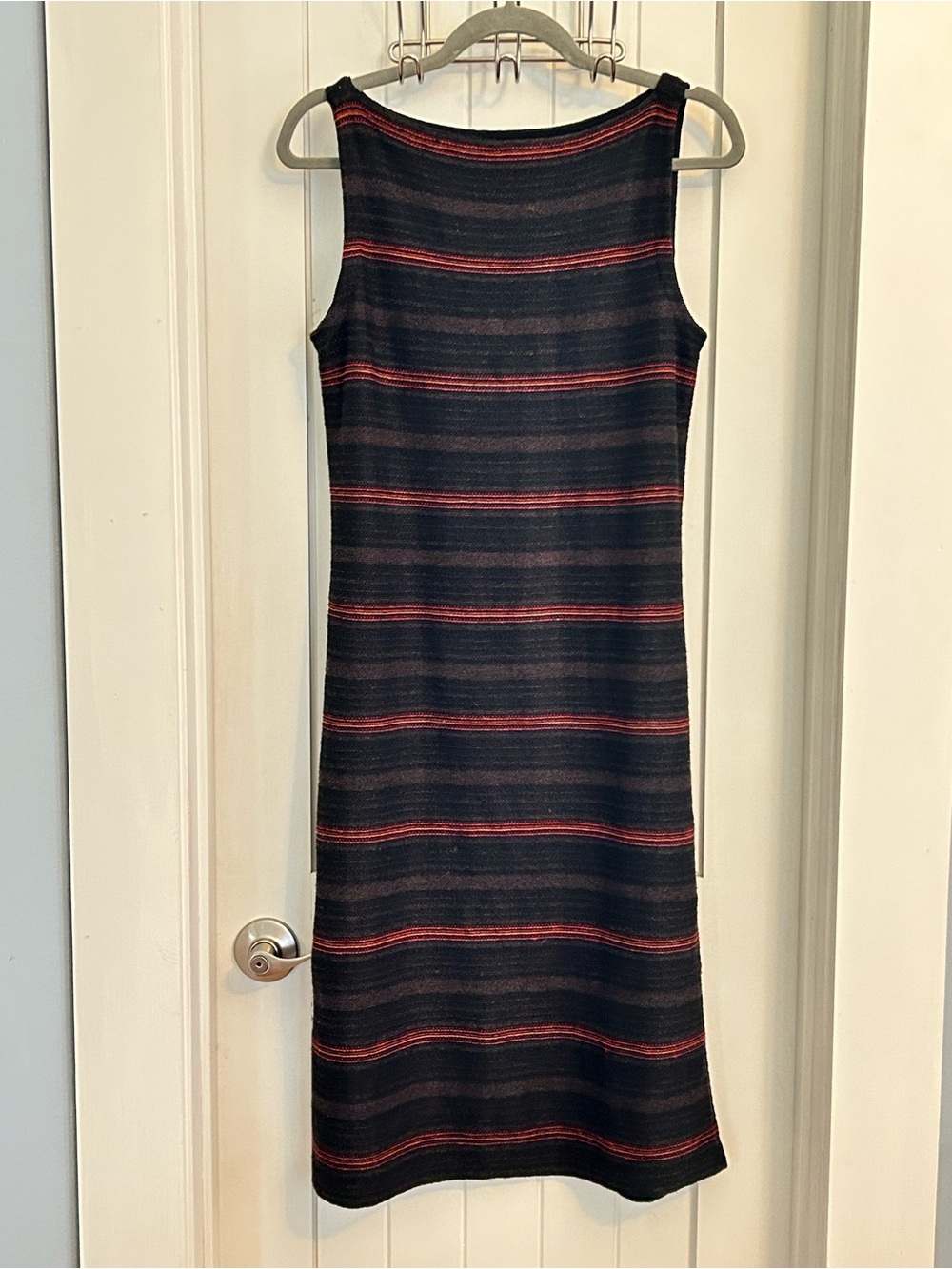 VTG Ralph Lauren Southwest Linen Boatneck Midi Dress Size Medium